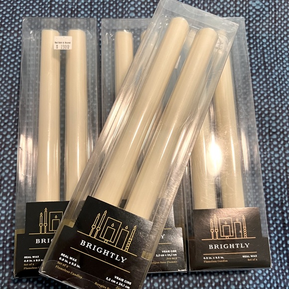 Battery operated tapers . Ivory (2 PACK) 4 sets available for sale - Picture 1 of 2